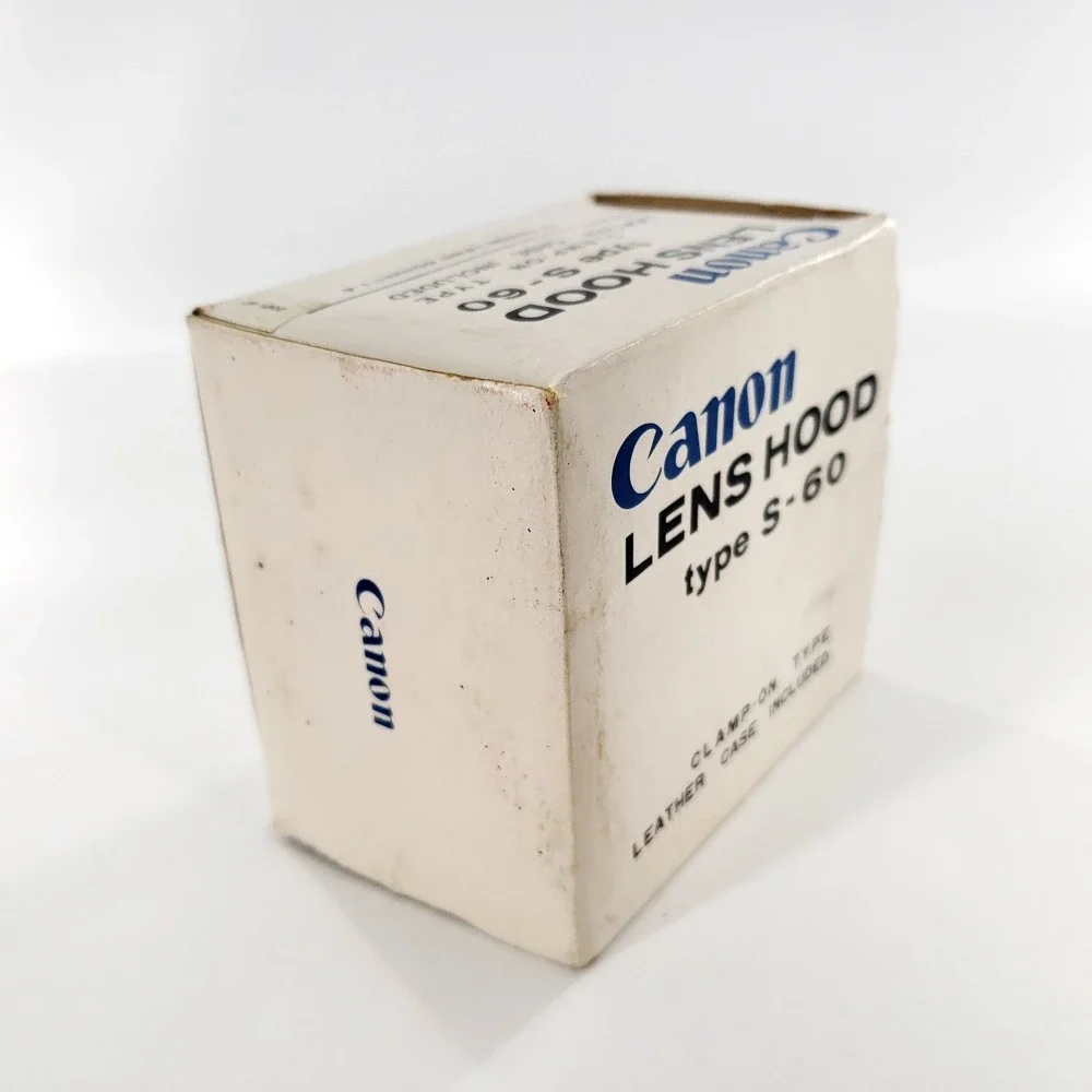 Genuine Canon S-60 Lens Hood For Rangerfinder & SLR Lenses Metal Clamp On
